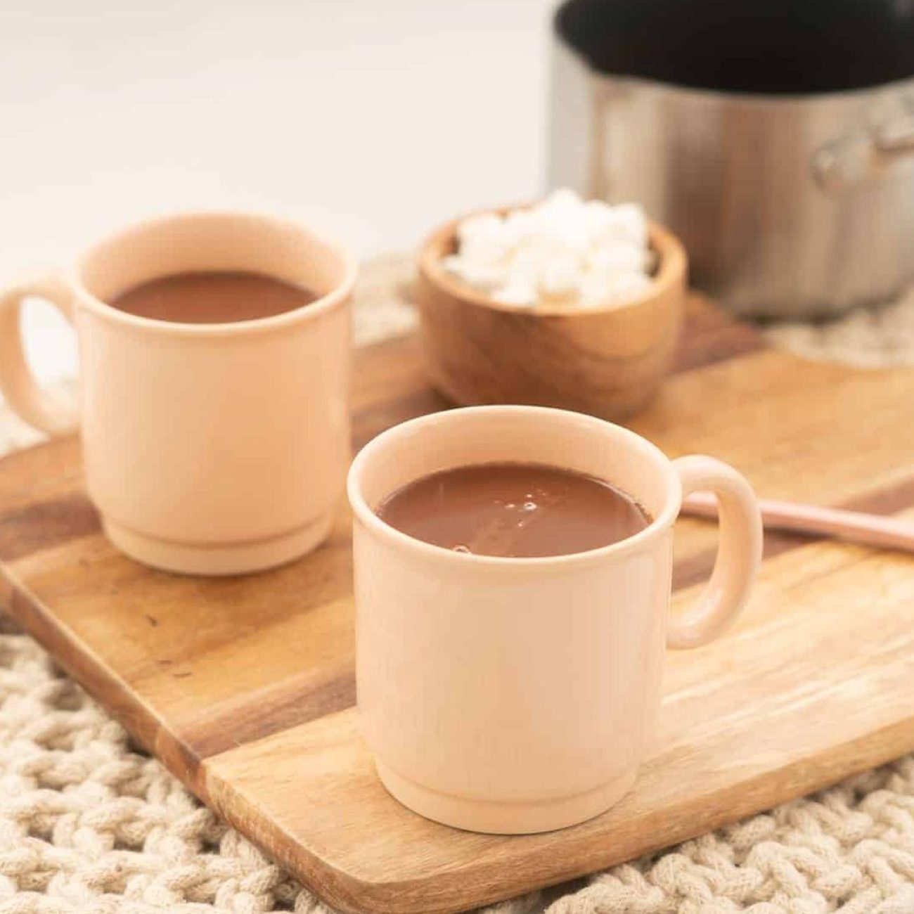 Hot Chocolate + Pb Cups = Ooh La La! Kid-Friendly