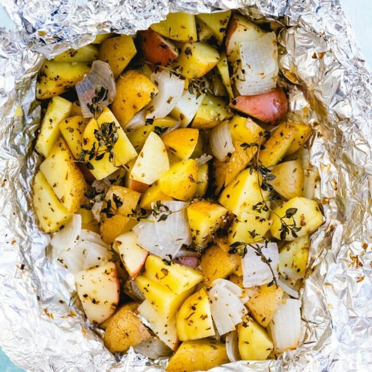 Hot-Off-The-Grill-Potatoes Foil Wrapped