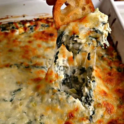 Hot Spinach And Asiago Dip