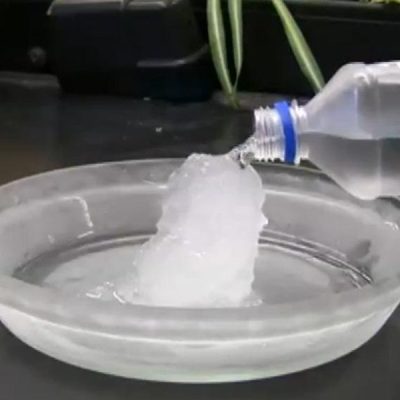 Ice In Drink Bottle