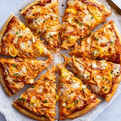 Individual Buffalo-Style Chicken Pizza