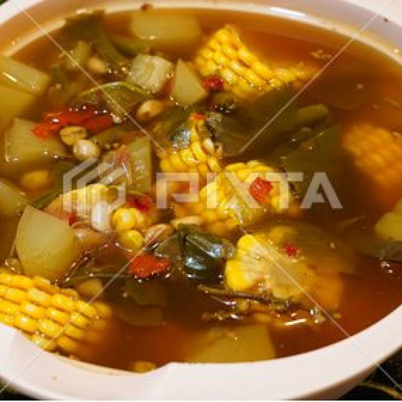 Indonesian Vegetable Sour Soup Sayur