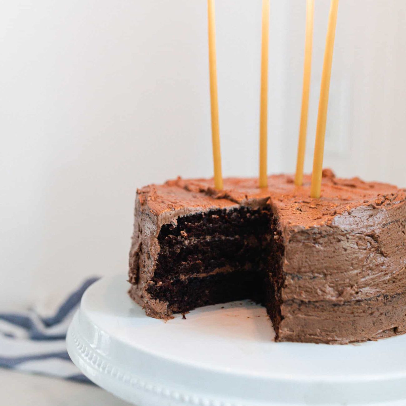 Irresistible Sourdough Chocolate Cake with Mocha Frosting