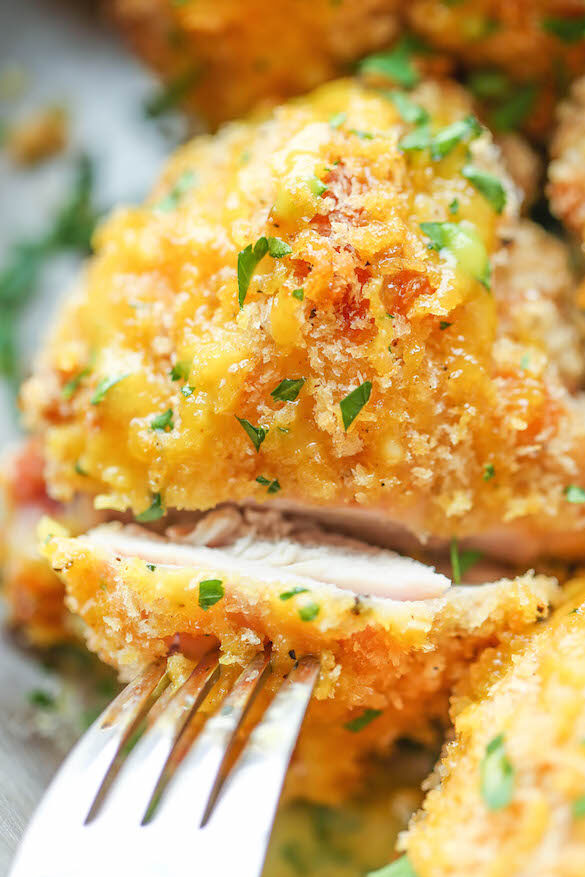 Italian Breaded Chicken With Honey Mustard