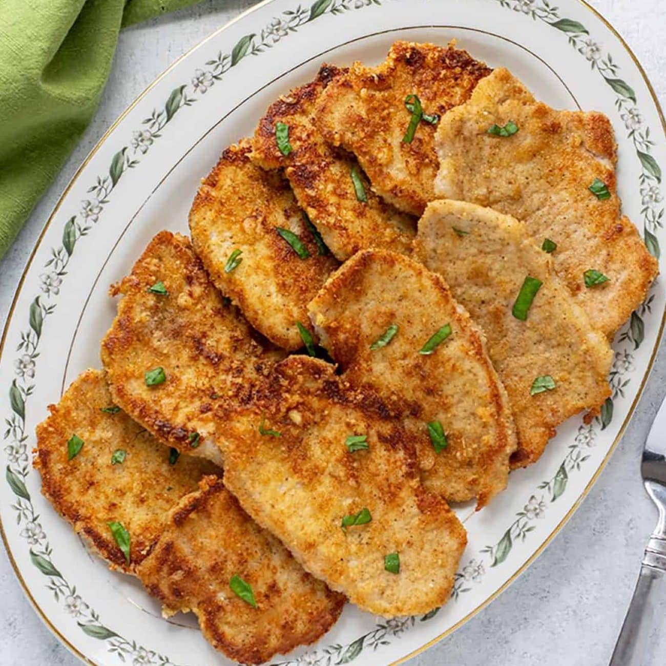 Italian Breaded Pork Chops