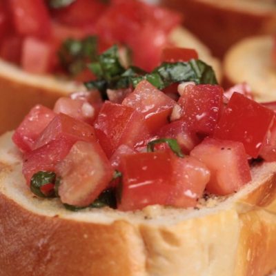 Italian Bruschetta With Bread From