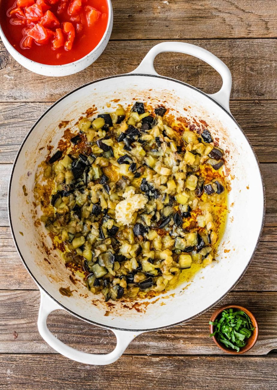 Italian Eggplant, Zucchini And Tomato