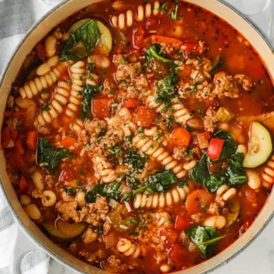 Italian Sausage Bean And Spinach Soup