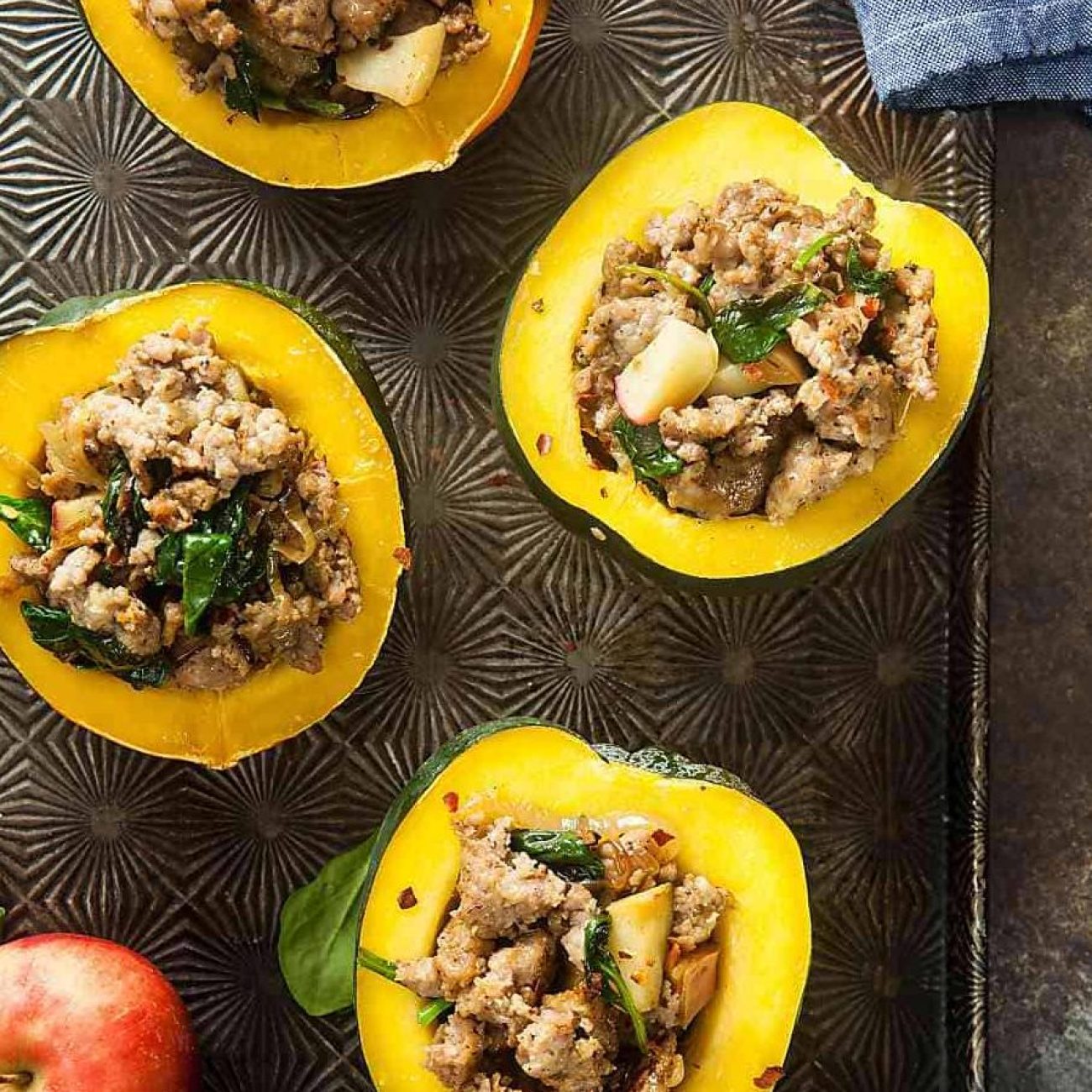 Italian Stuffed Acorn Squash- Crock Pot