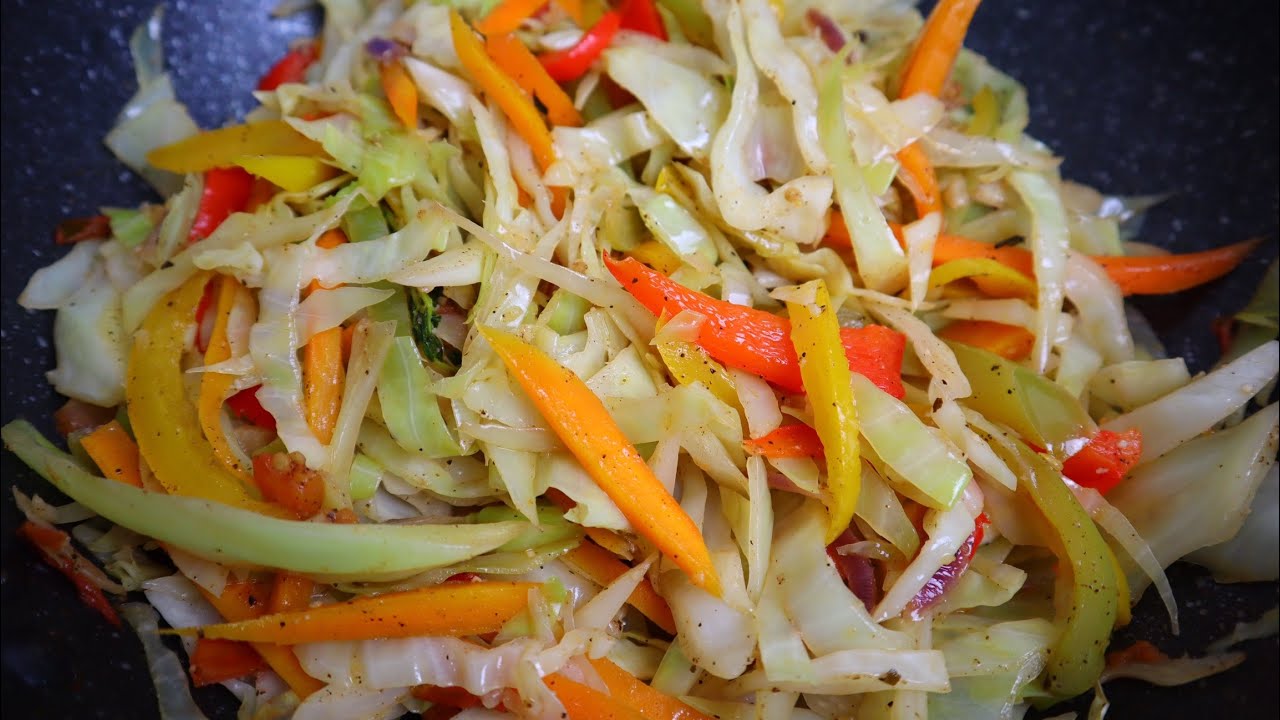 Jamaican Steamed Cabbage And Carrot