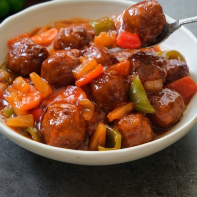 Japanese Meatballs In Sweet Soy Sauce