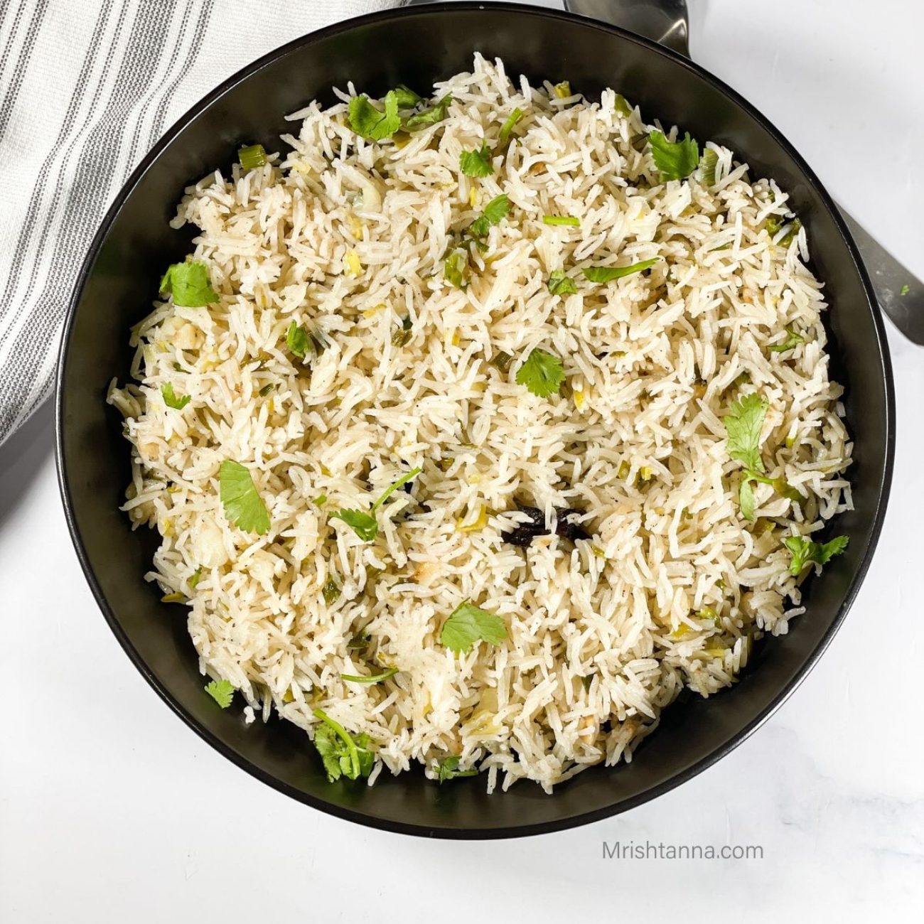 Jasmine Rice With Caramelized Green Onions