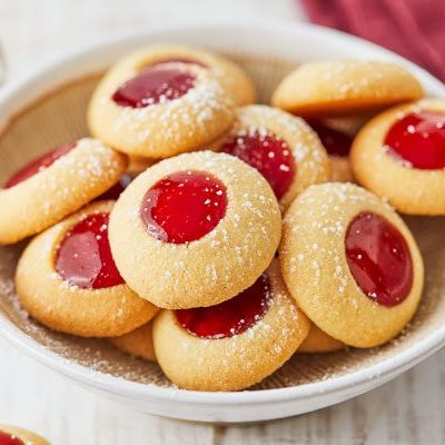 Jelly Thumbprint Cookies