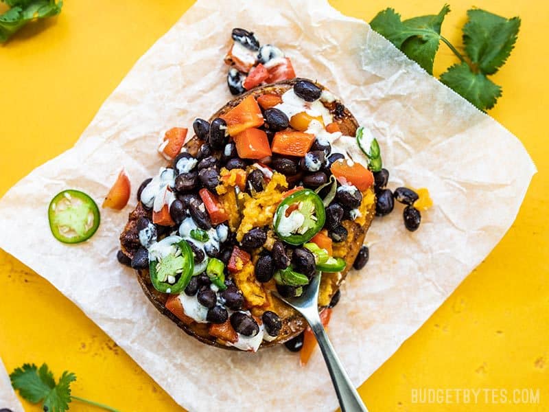 Jerk Sweet Potato And Black Beans