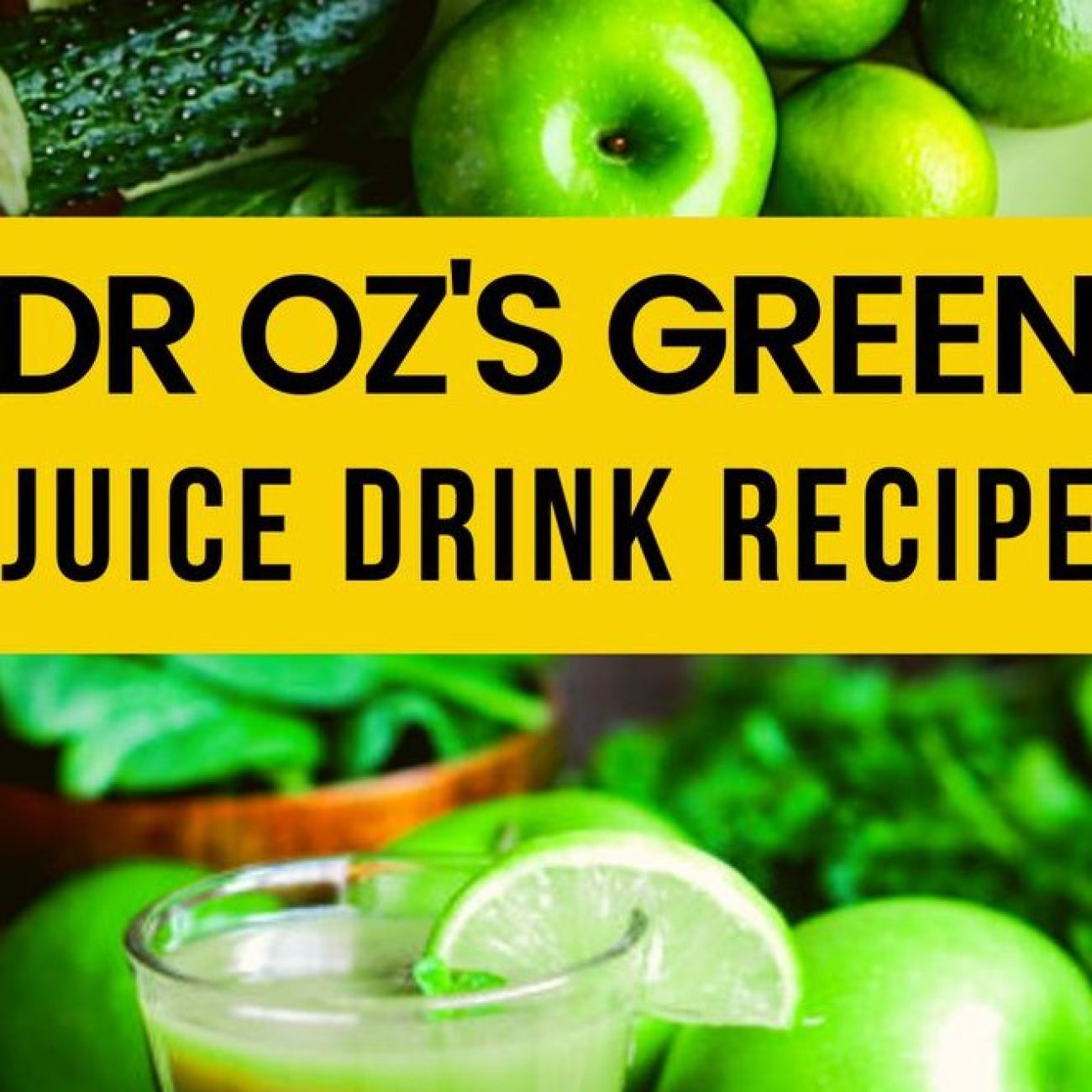 Juice Away .. Dr. Oz Green Drink Recipe