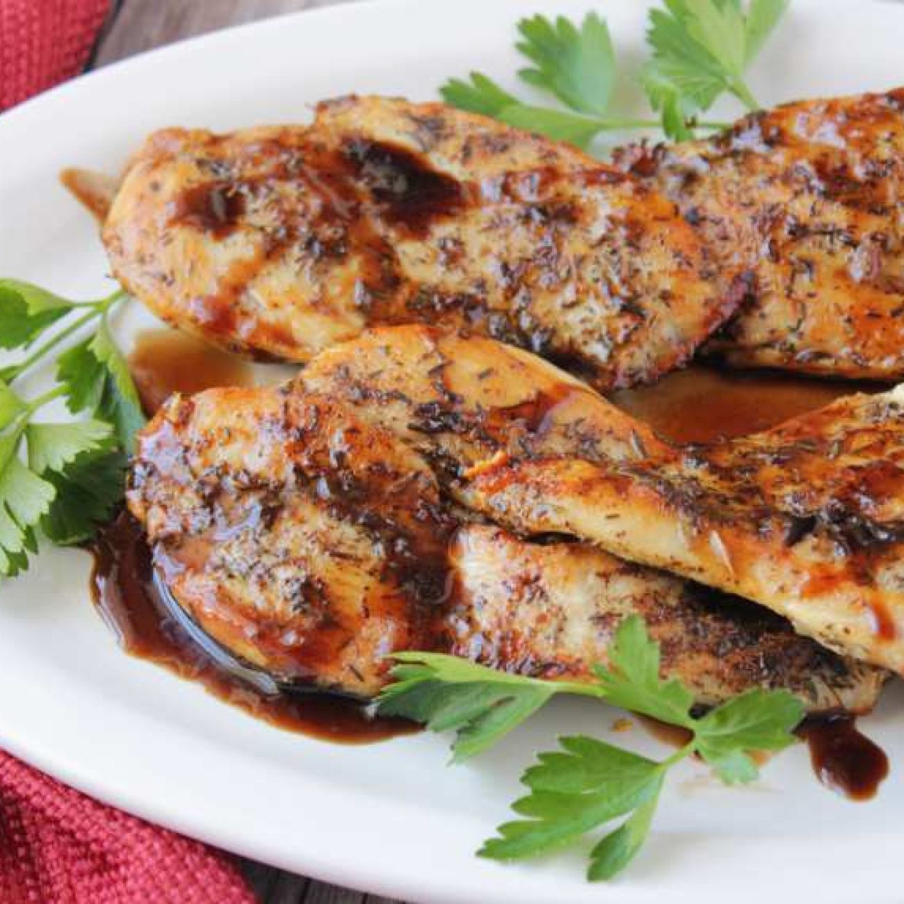 Juicy Glazed Grilled Chicken Breast for One