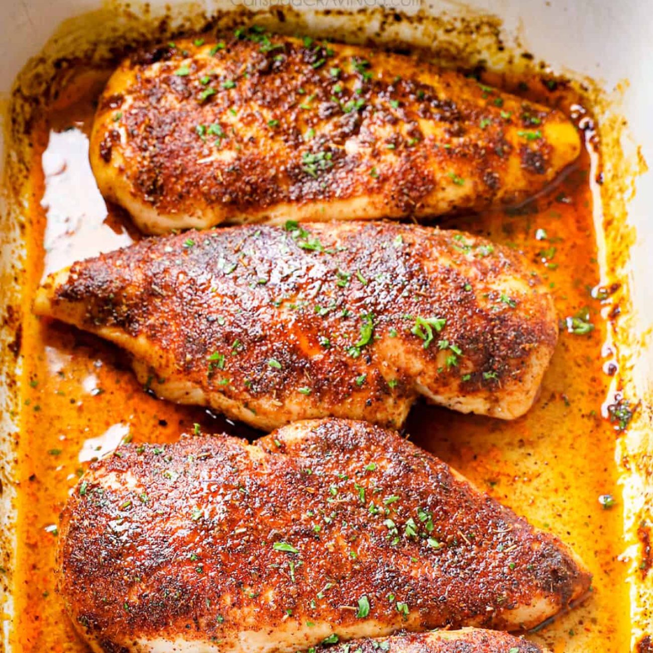 Juicy Oven-Broiled Chicken Breast with Exotic Spices