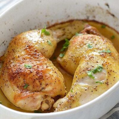 Juicy Oven-Roasted Chicken Recipe