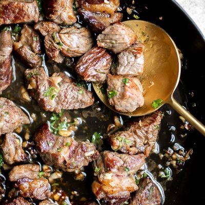 Juicy Pan-Seared Steak Bites Recipe