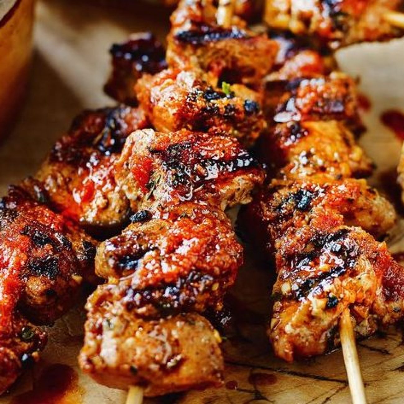 Juicy Spicy Pork Skewers Tapas-Style Recipe