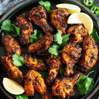 Juicy Tandoori Chicken Recipe With Creamy Yogurt Dip