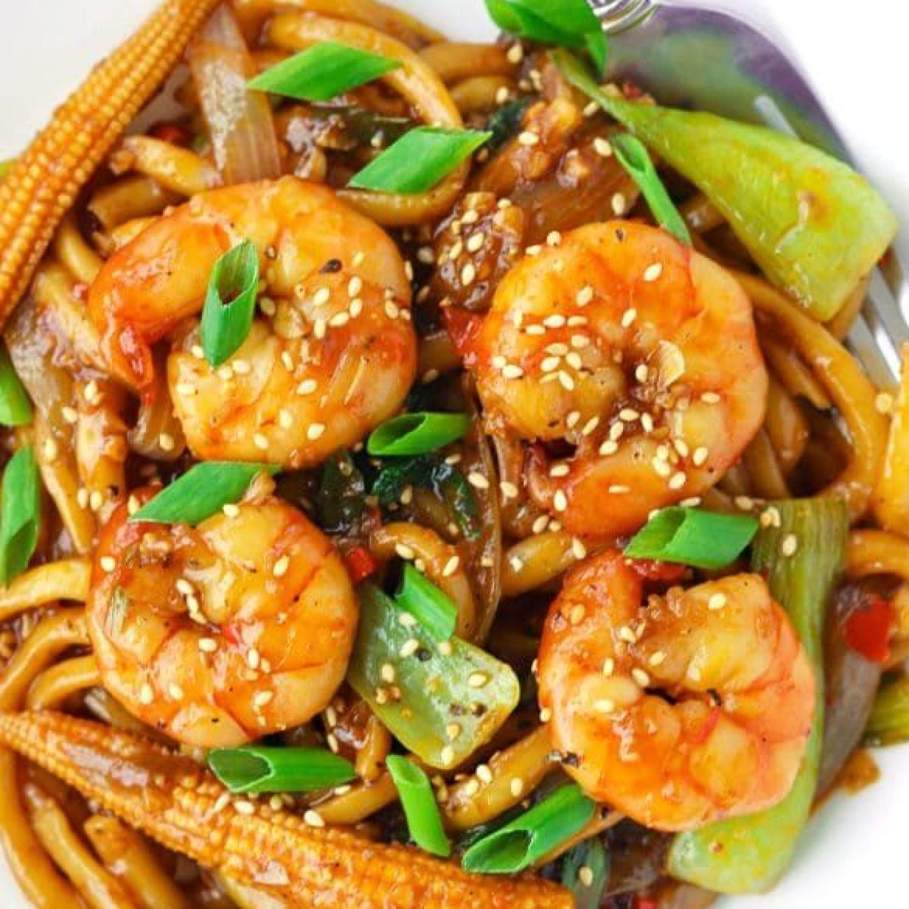 Jumbo Prawns Shrimp With Mushrooms And