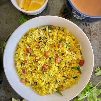 Kaandha Poha Maharashtrian Potato-Onion