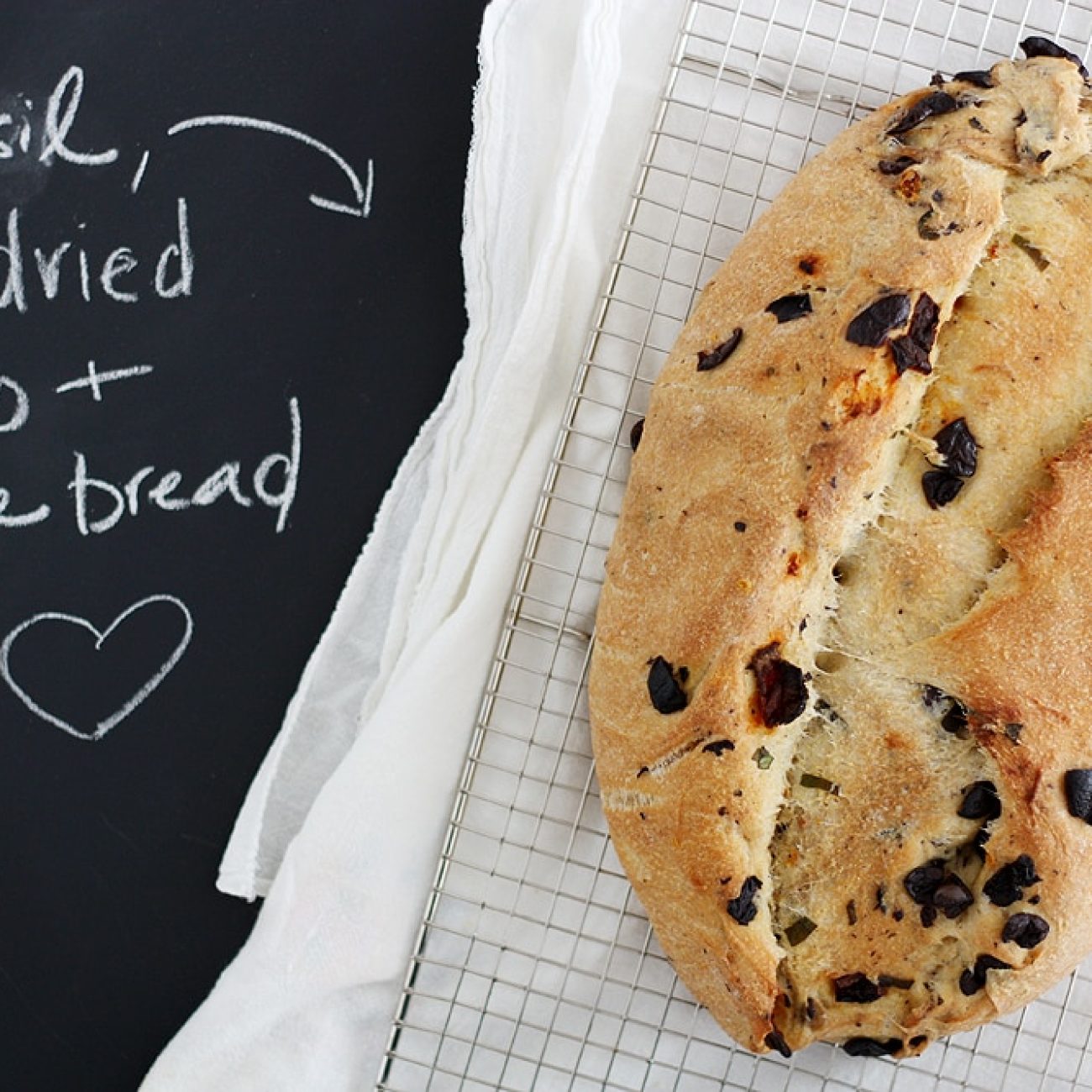 Kalamata Olive And Sun-Dried Tomato Bagel