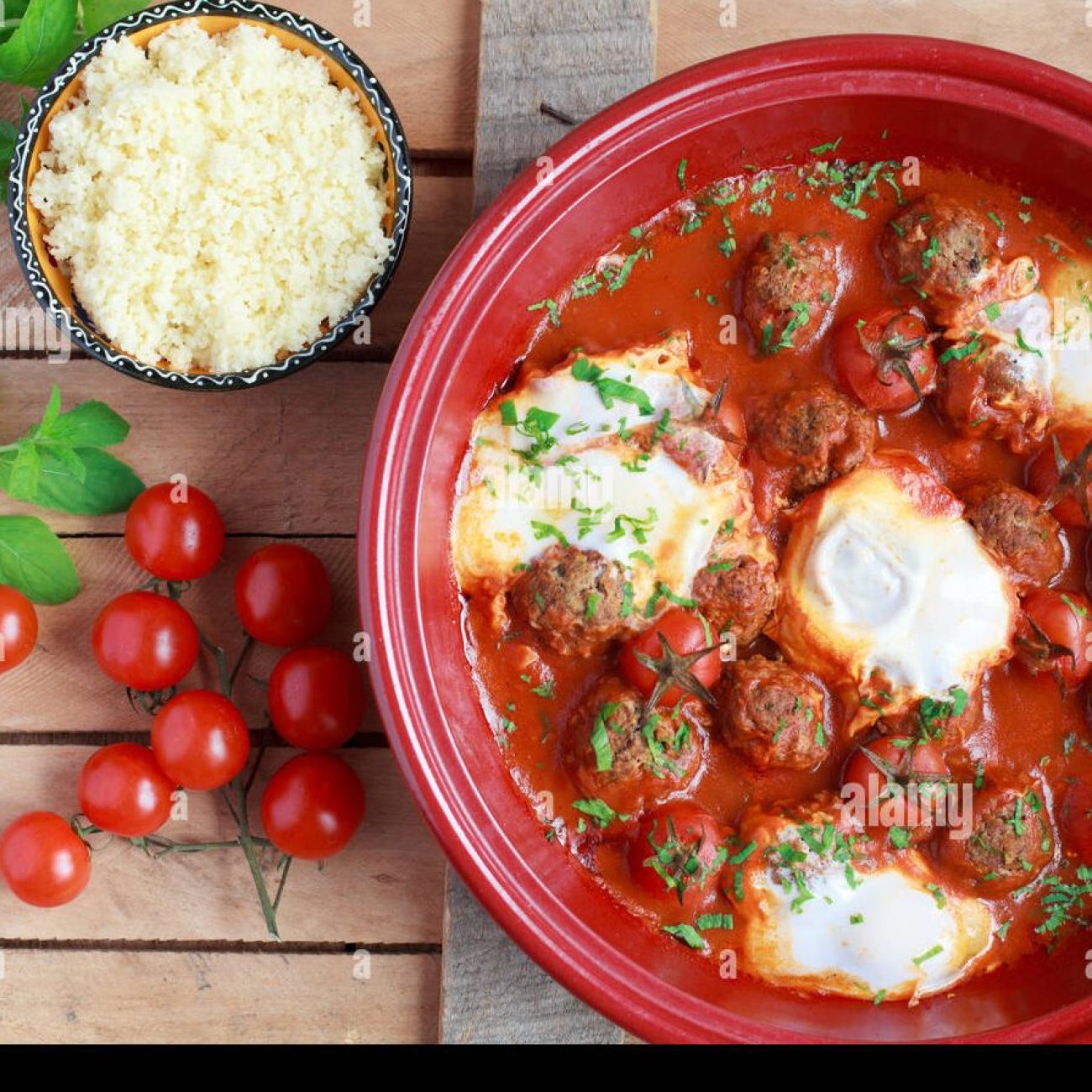 Kefta With Egg And Tomato