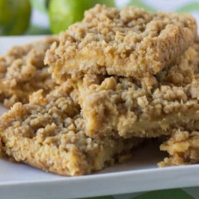 Key Lime Squares With Crumbly Streusel Topping