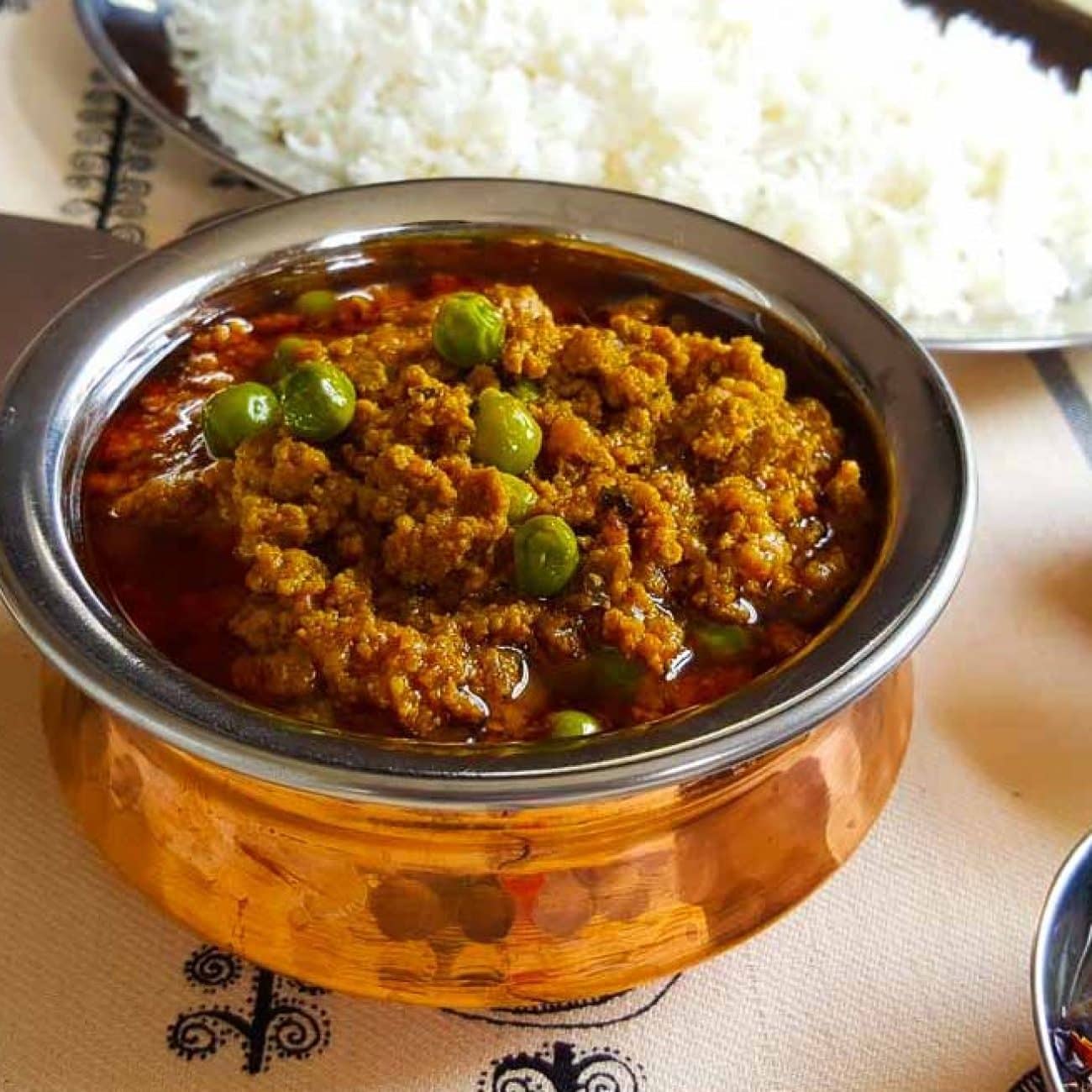 Kheema Mattar Ground Lamb And Peas