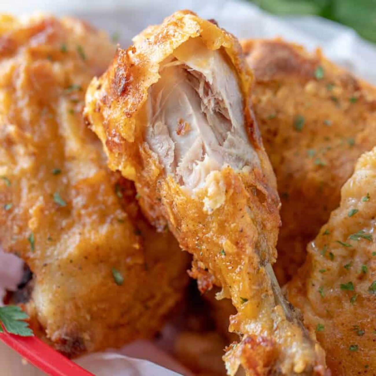 Kicked Up Oven Fried Chicken