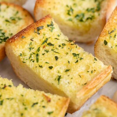 Kid Size Garlic Bread Loaves