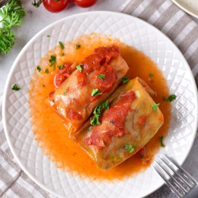 Kittencals Cabbage Rolls With Tomato