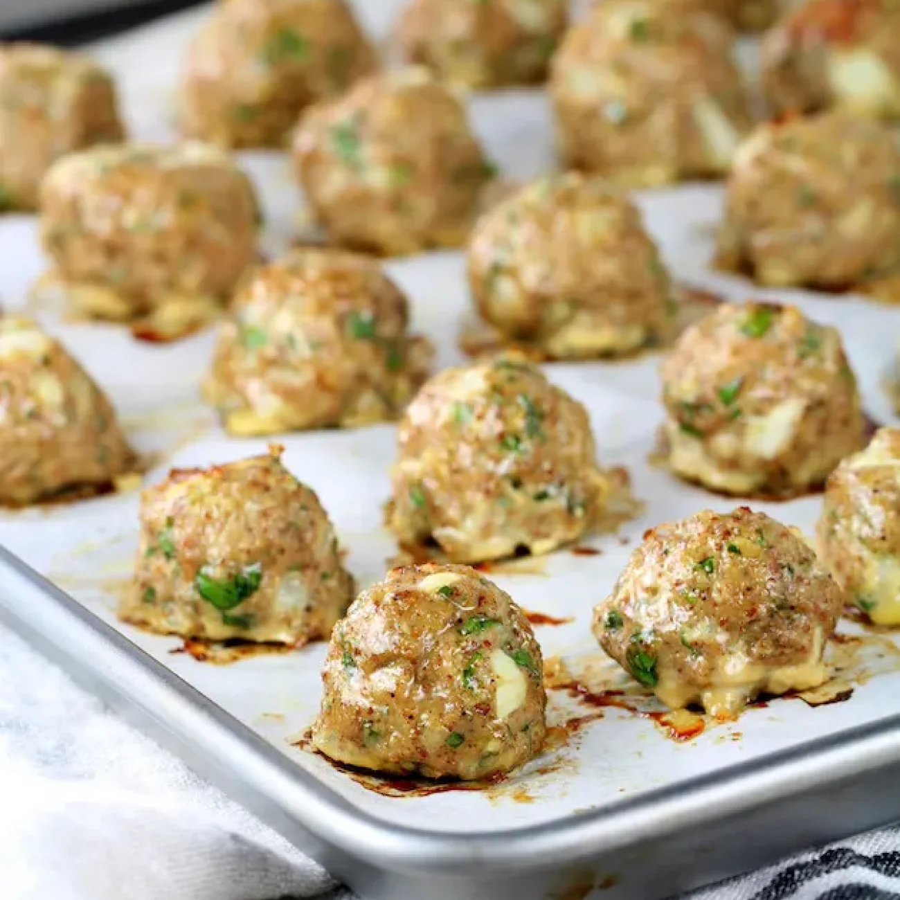 Kittencals Low- Fat Parmesan Turkey Meatballs