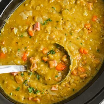 Kittencals Pea Soup With Ham Bone Crock Pot