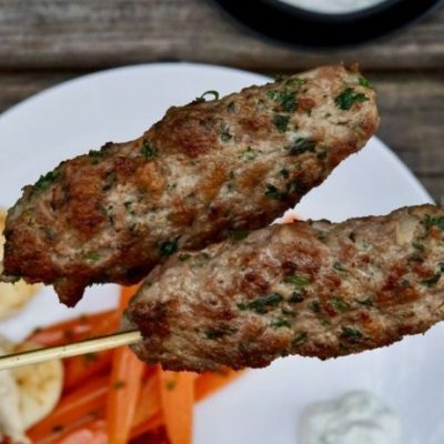 Kofte Kebabs With Cucumber Mint Sauce