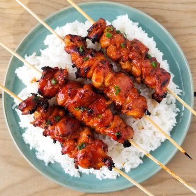 Korean Bbq Chicken Kebabs