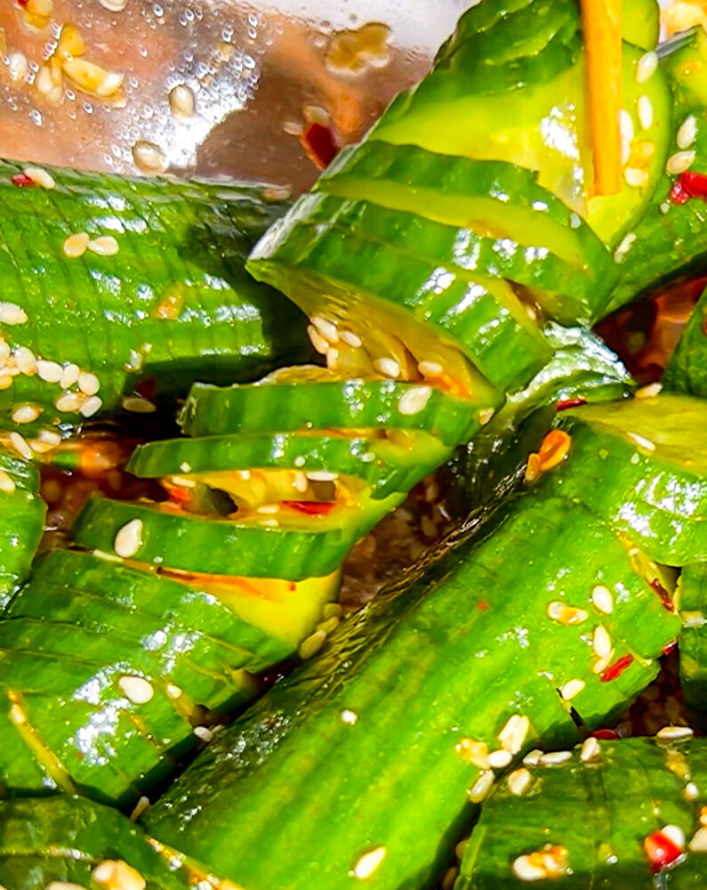 Korean-Inspired Spicy Cucumber Salad Recipe