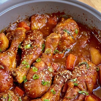 Korean Spicy Chicken And Potato Tak