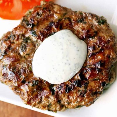 Lamb Patties With Yoghurt And Cucumber