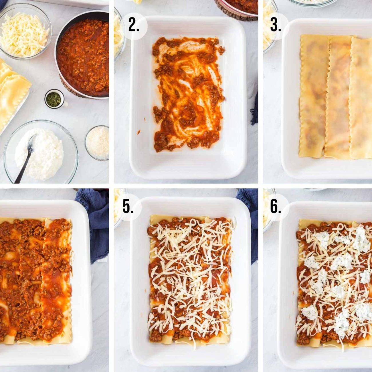 Layered Mini Lasagne Casserole