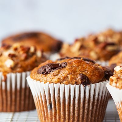 Lazy Banana Muffins In The Oven In Just Over