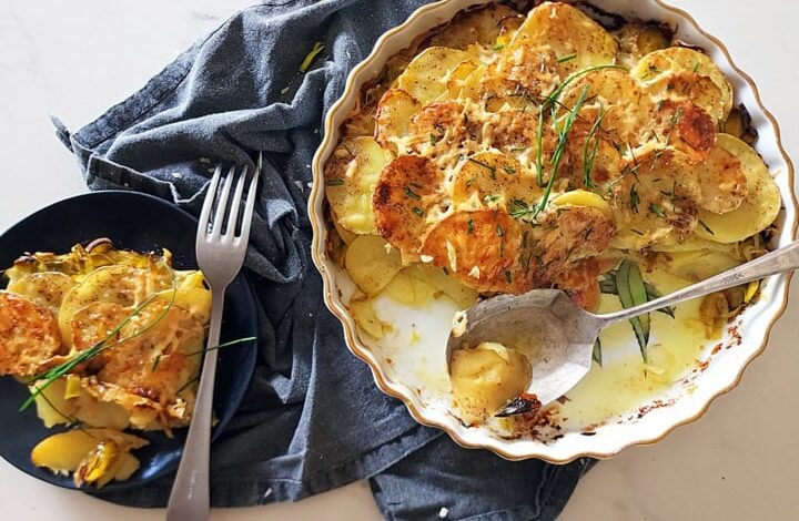 Leek And Potato Casserole