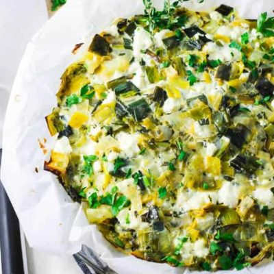 Leeks With Olives And Feta