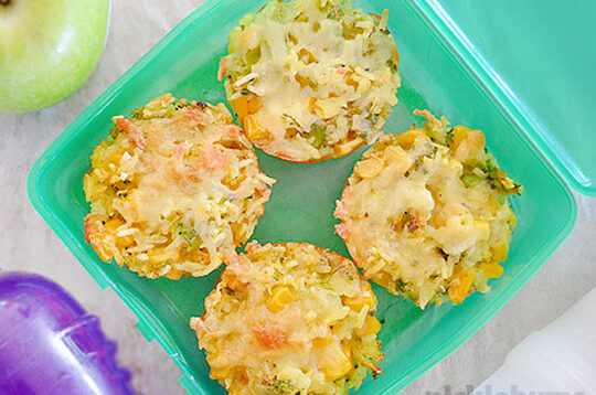 Leftover Rice Muffins