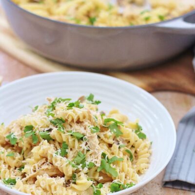 Leftover Turkey- Mushroom- Noodle