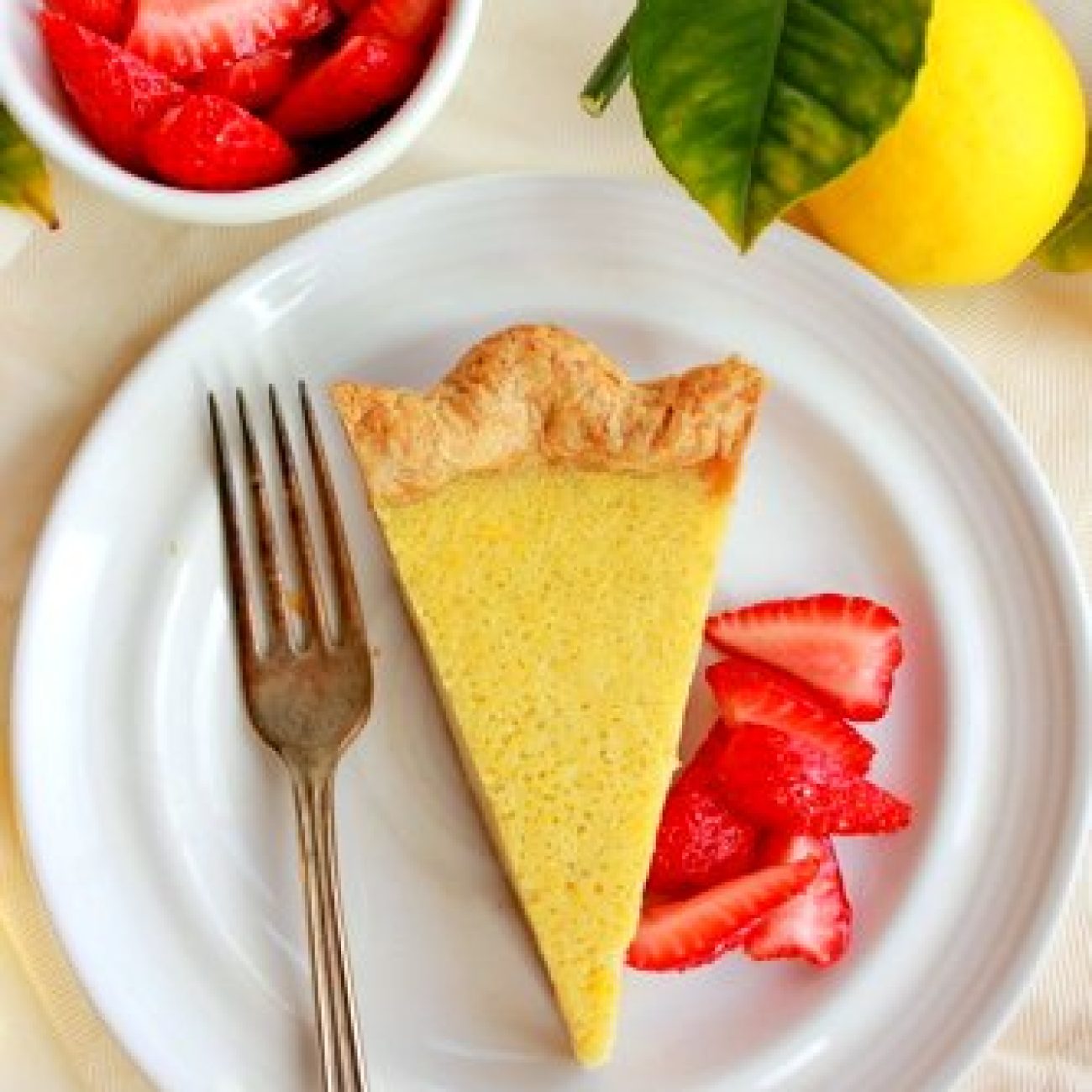 Lemon Buttermilk Chess Pie