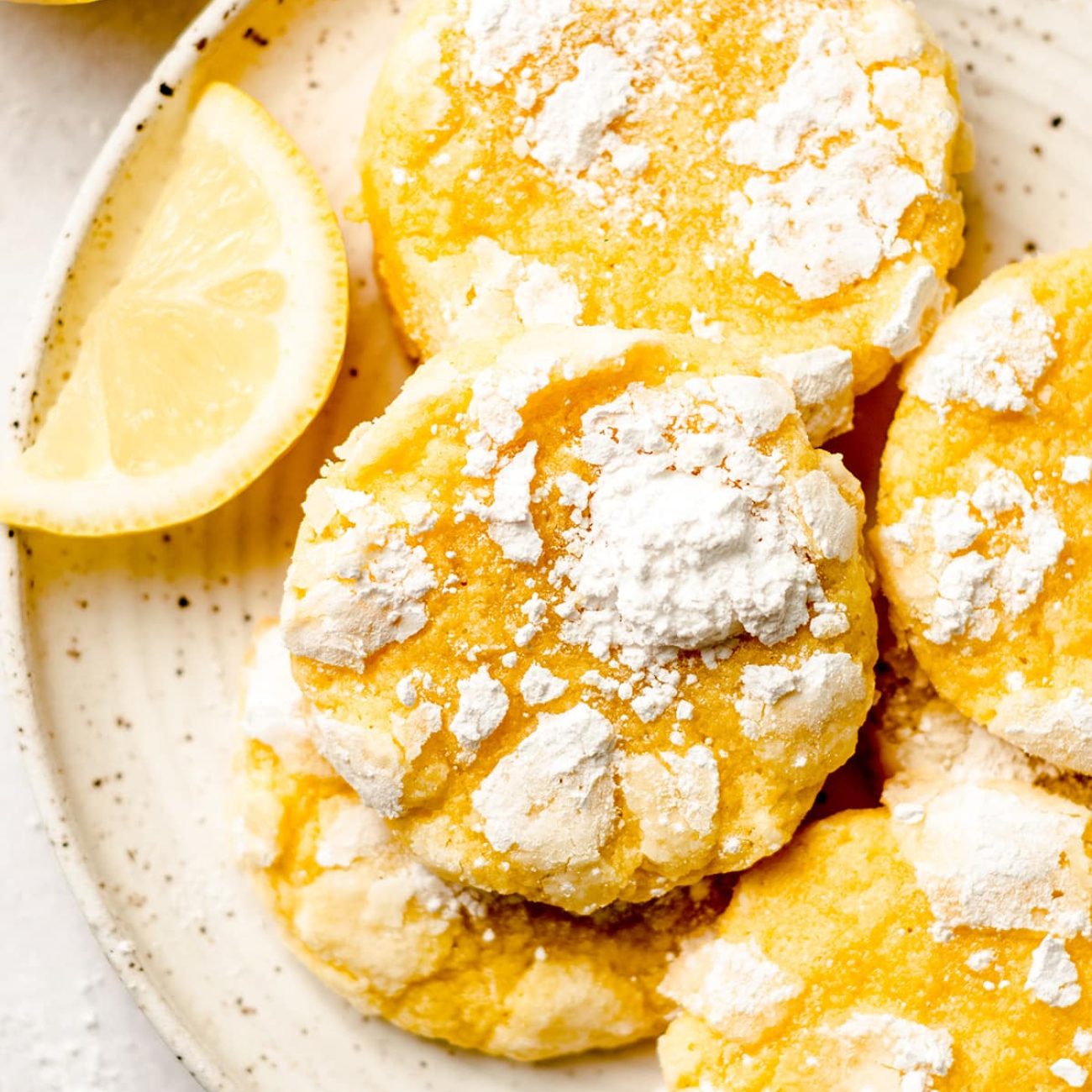 Lemon Crinkle Cookies