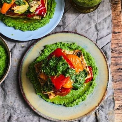 Lemon-Herb Grilled Tofu And Vegetable